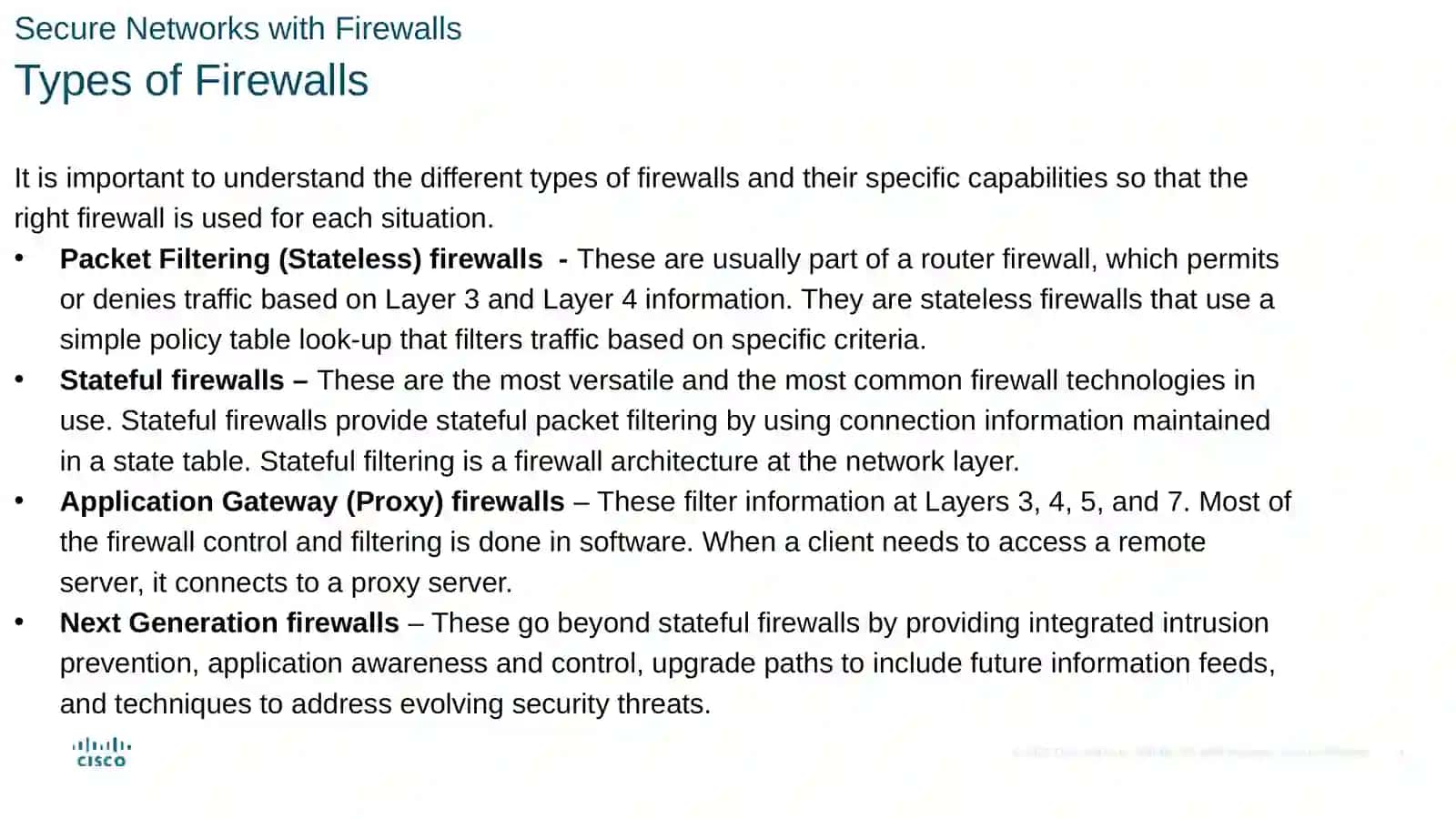 Secure Networks with Firewalls 3