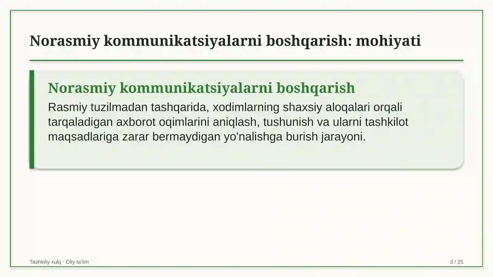 trenajyor zallarida norasmiy kommunikatsiyalarni boshqarish 5954 3
