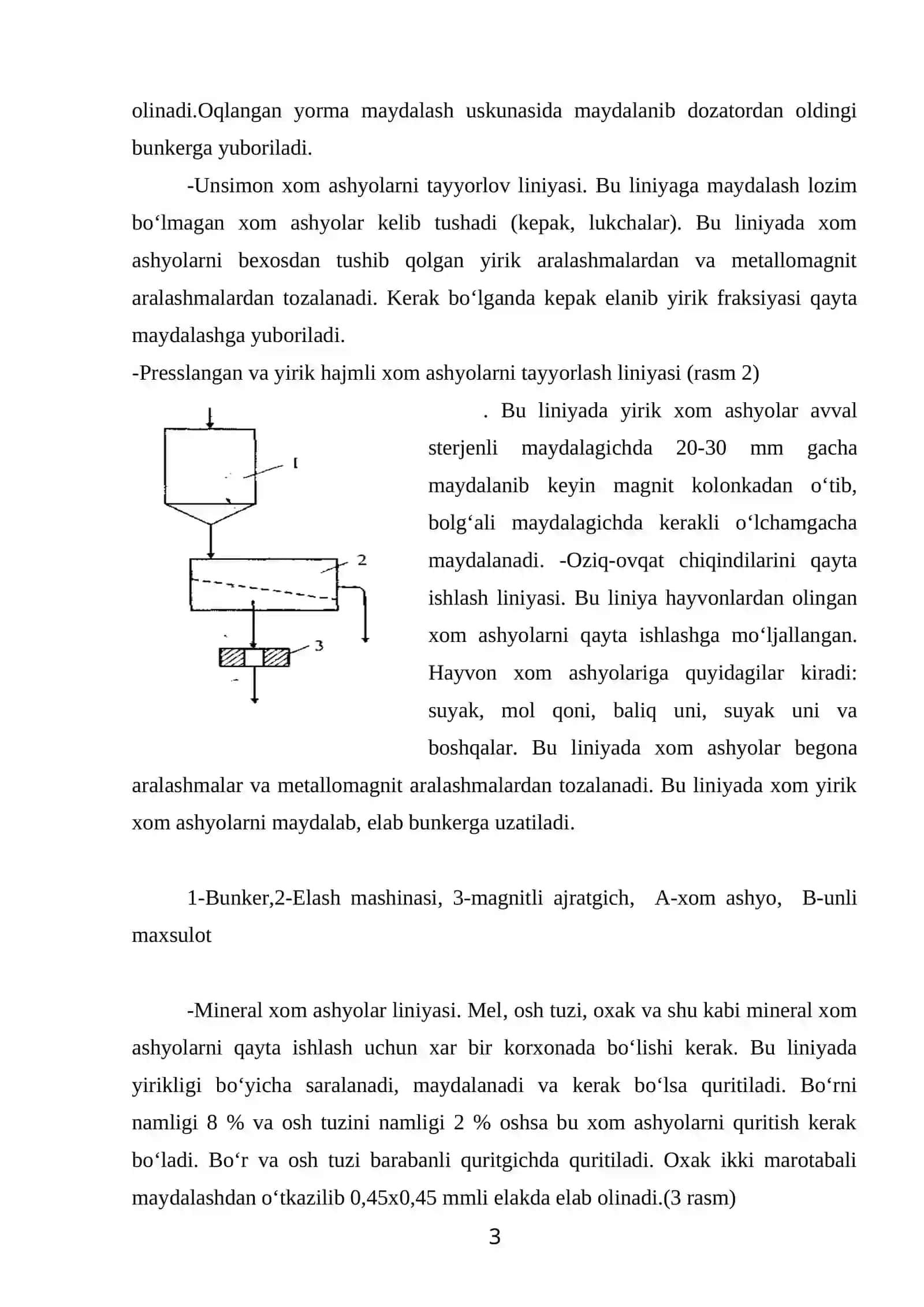 Omixta em zavodlarida omixta em komponentlarini qayta ishlashga tayyorlashning nazariy asoslari 3