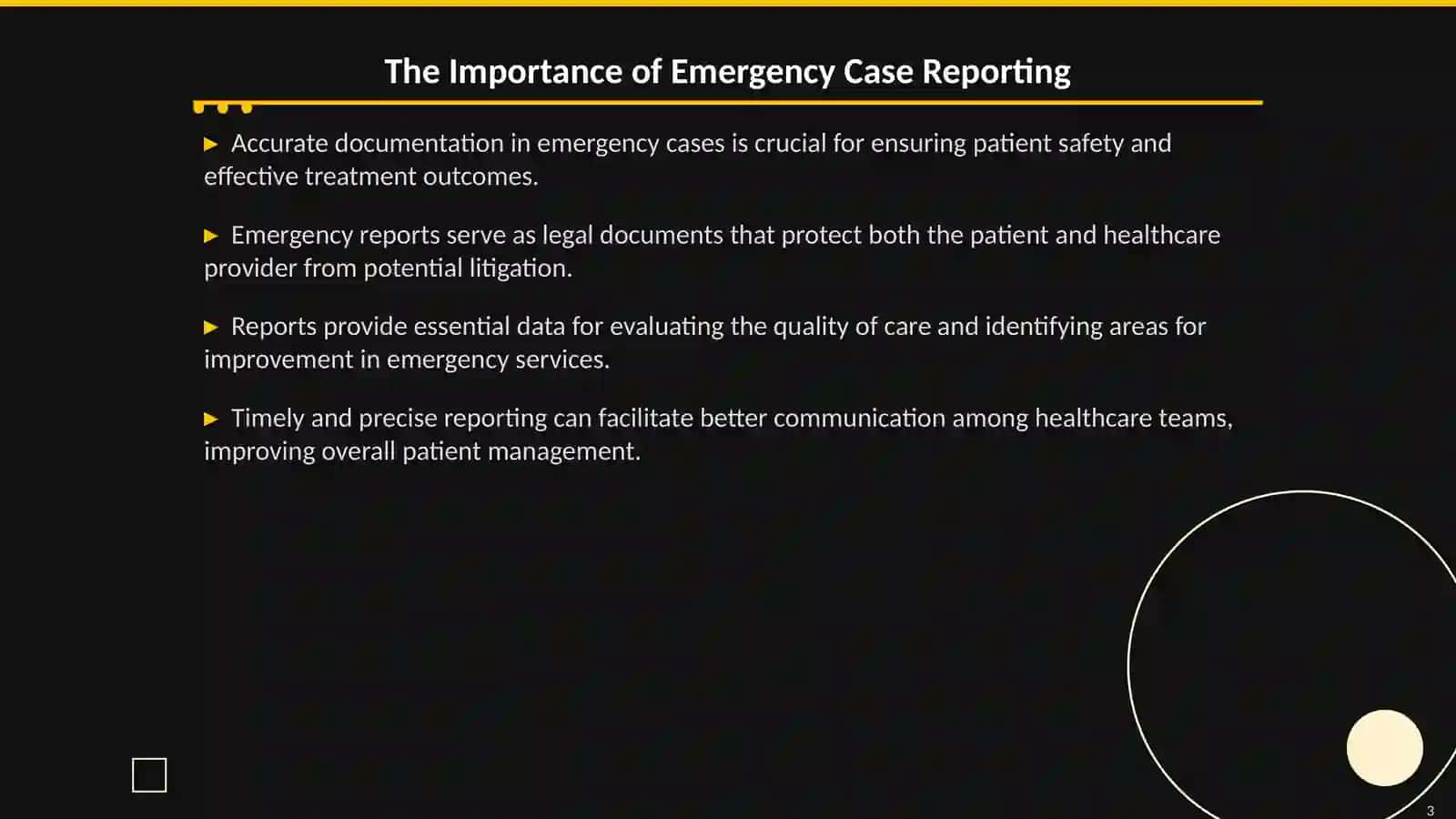 Emergency Case Reporting: A Doctor's Perspective 3