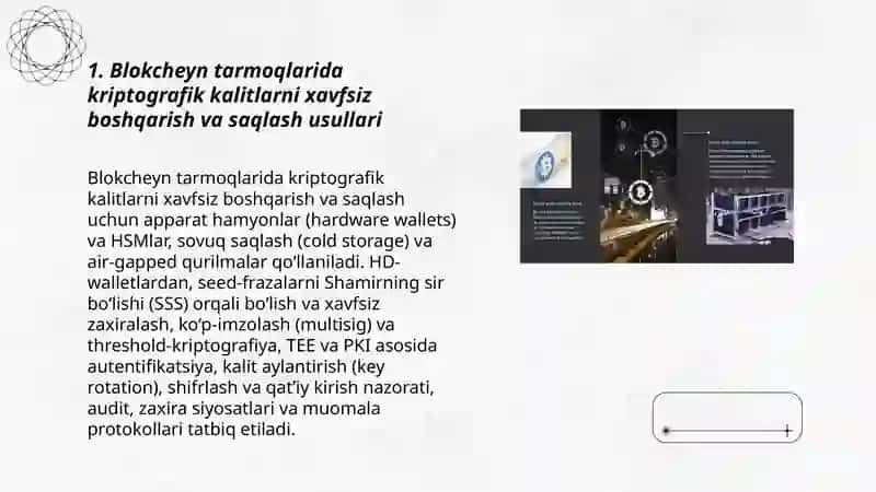 Blokcheyn texnologiyasi va Kriptovalyutalar axborot xavfsizligi taʼminlash yoʼllari 3