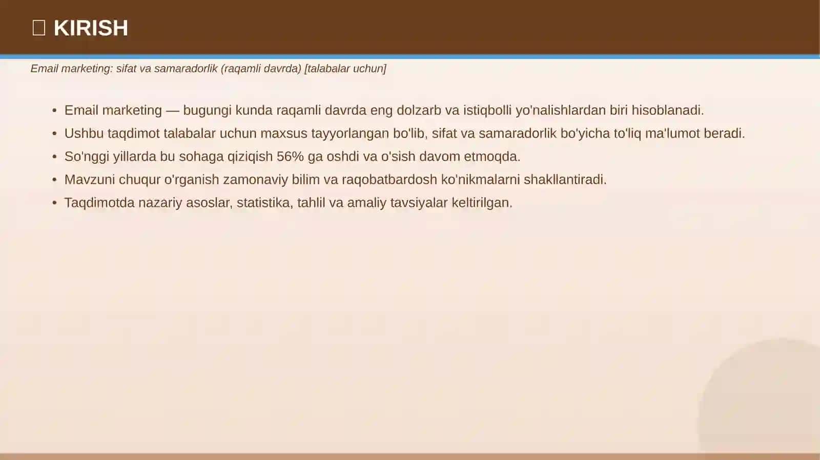 Email marketing: sifat va samaradorlik (raqamli davrda) [talabalar uchun] 3