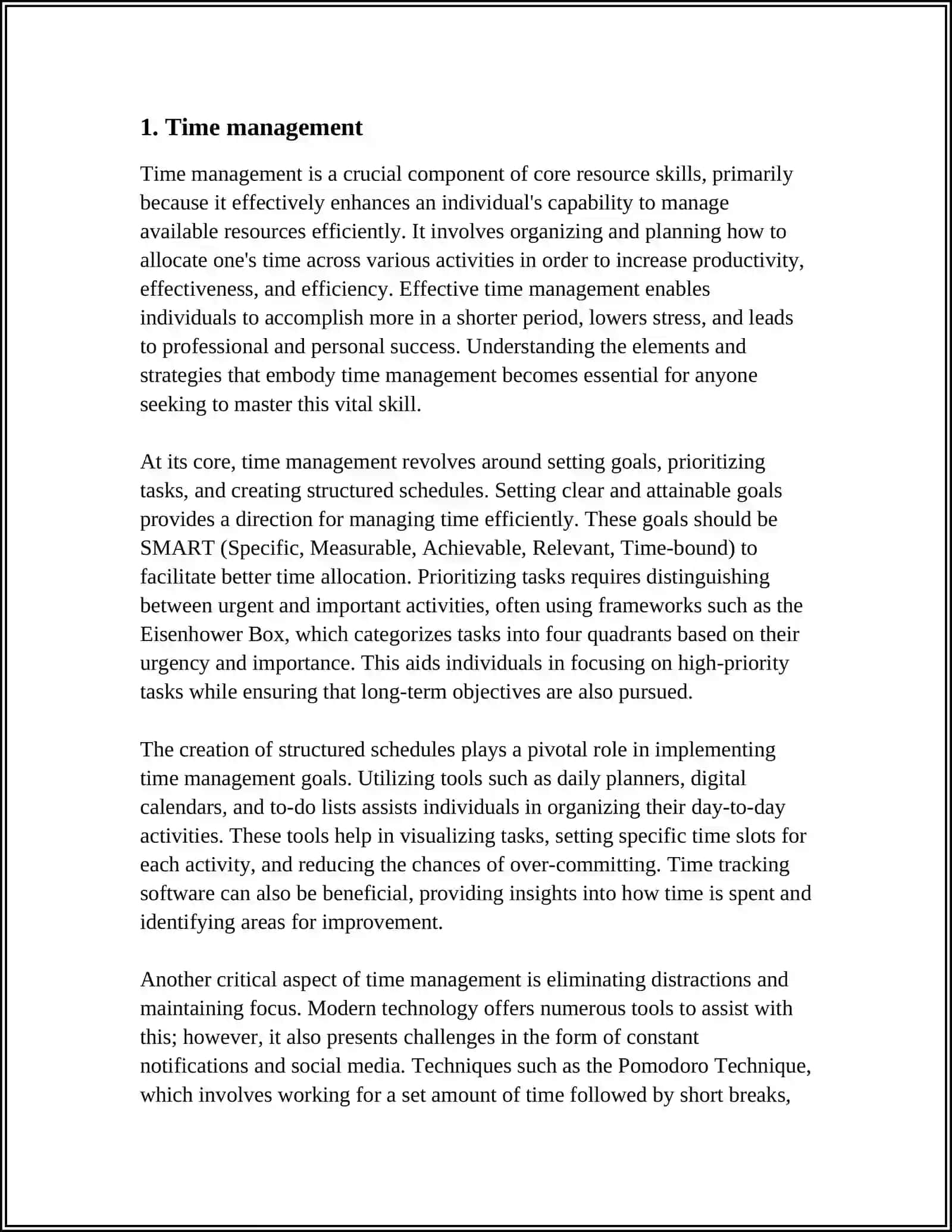 CORE RESOURCE SKILLS 3