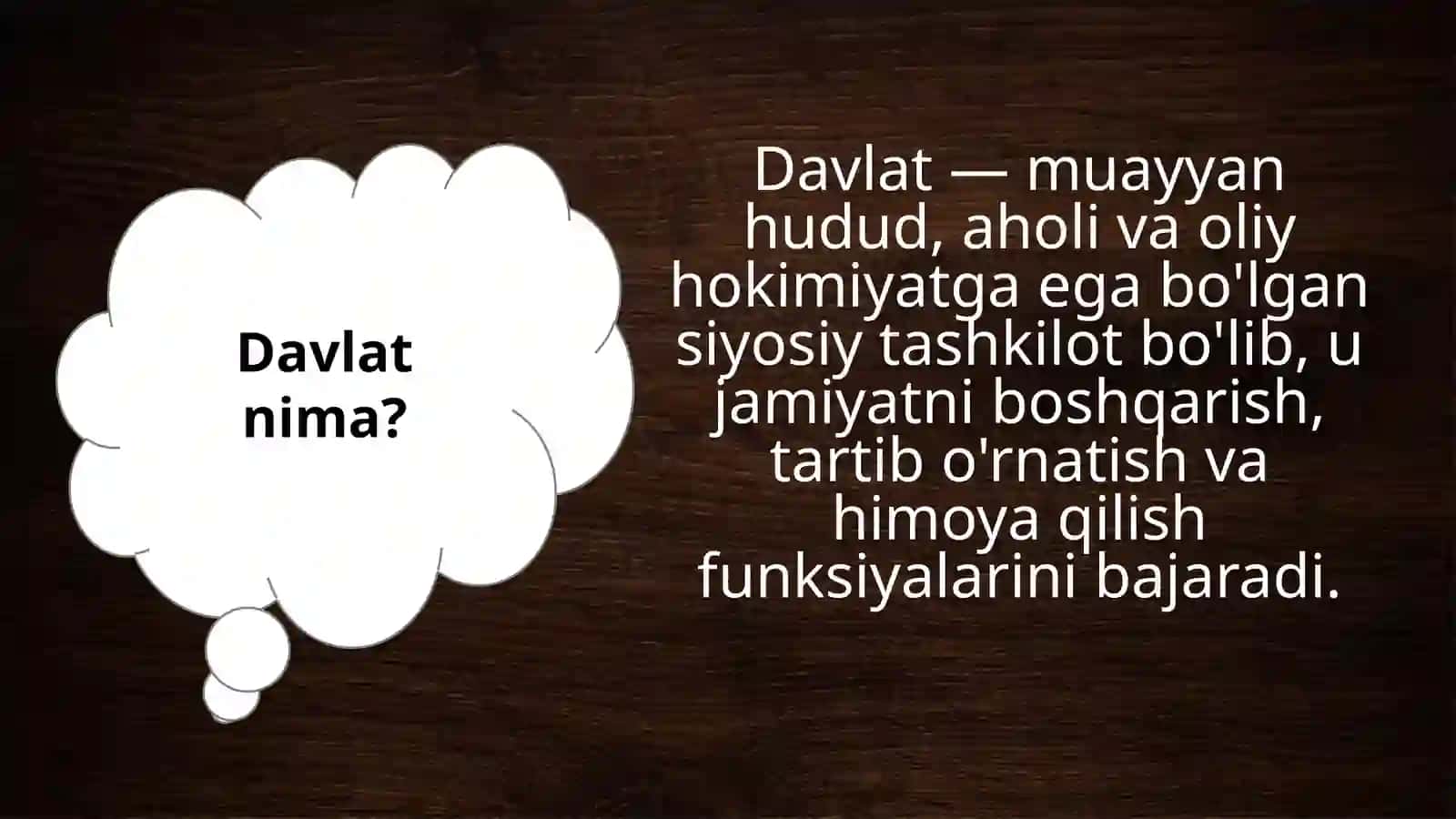 "Davlatchilik tushunchasi" haqida 3