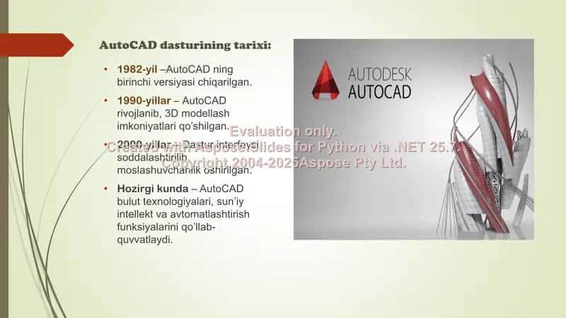 AutoCAD dasturi 3