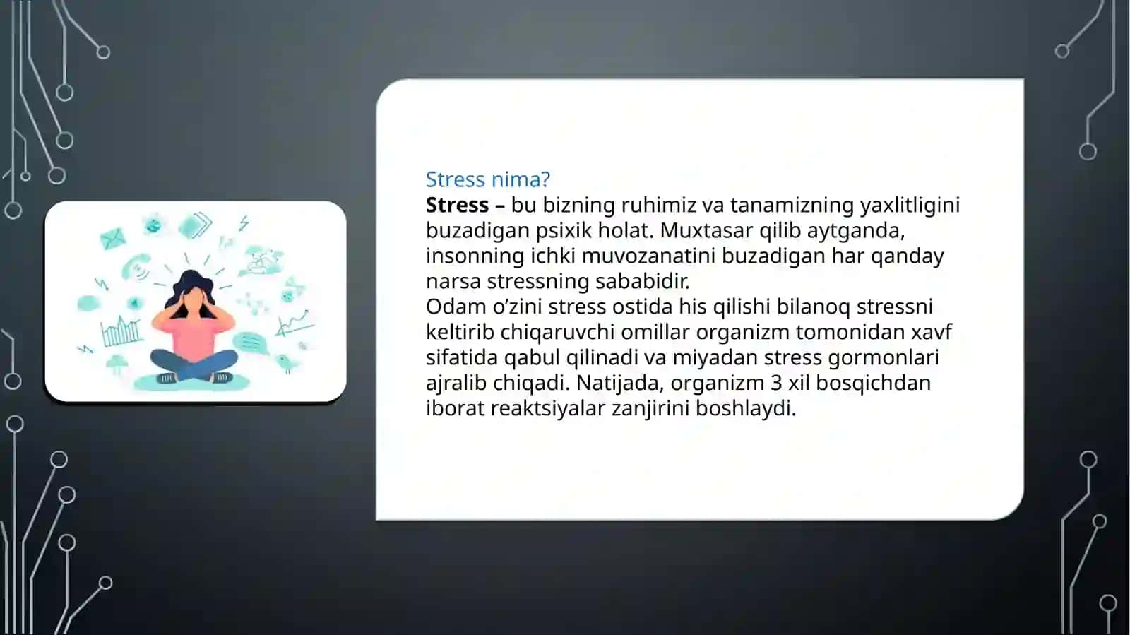 Stressning belgilari qanday? 3