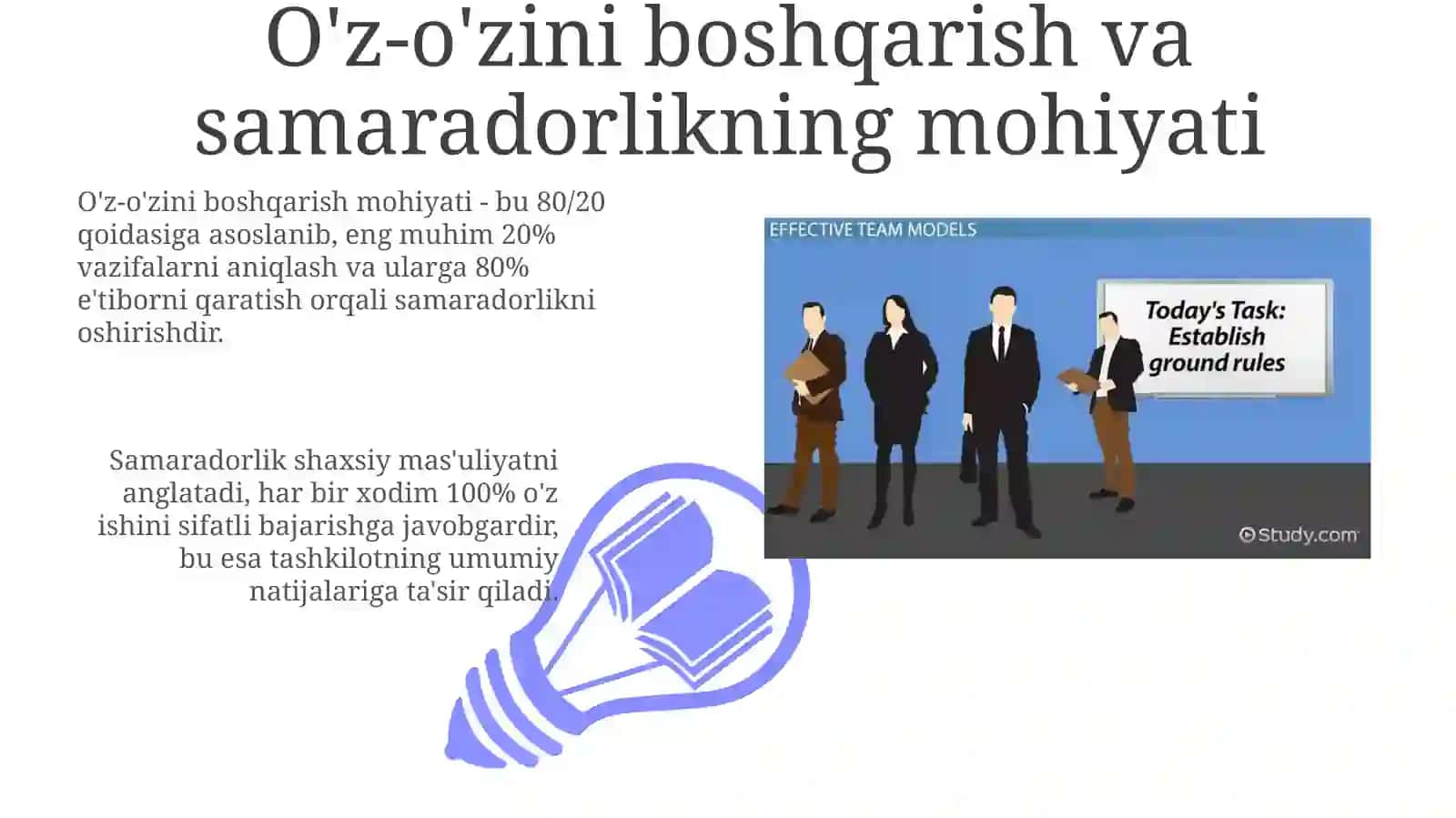 O'z o'zini boshqarish va samadorlik uchun javobgarlik 3