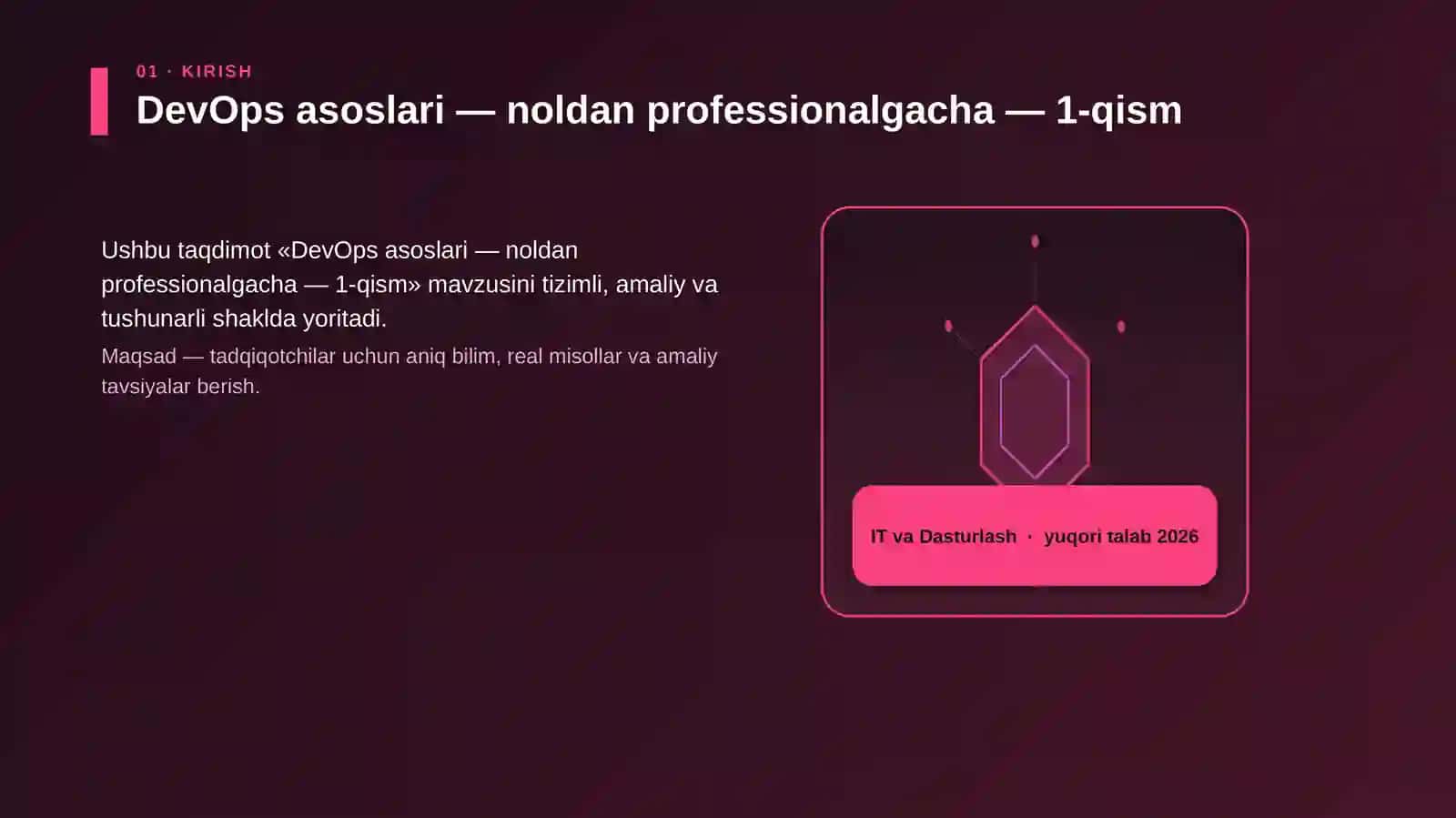 DevOps asoslari — noldan professionalgacha — 1-qism 3