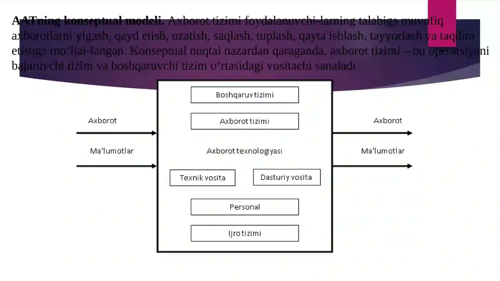 AVTOMATLASHTIRILGAN AXBOROTTIZIMLARINING UMUMIY TAVSIFI VA STRUKTURASI 3