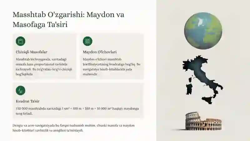 Proeksiyalarda Dengiz va Aerenavigatsiya 3