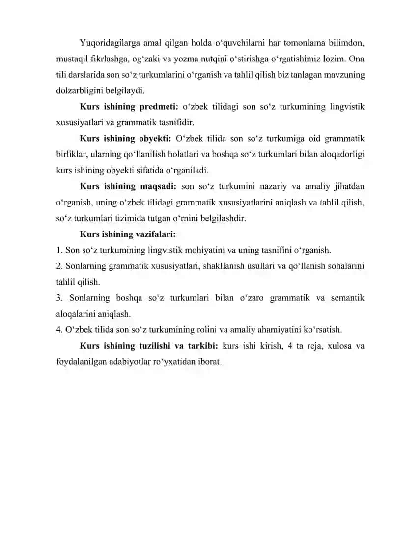 Boshlang‘ich sinf ona tili darslarida Son mavzusini oʻrganish metodikasi 3