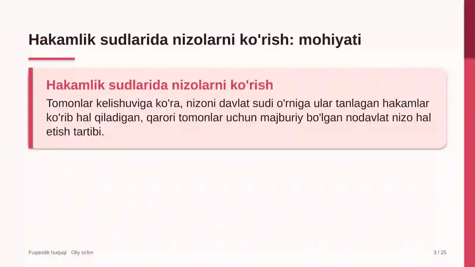 o'simliklarni himoya qilish xizmatida hakamlik sudlarida nizolarni ko'rish 6808 3