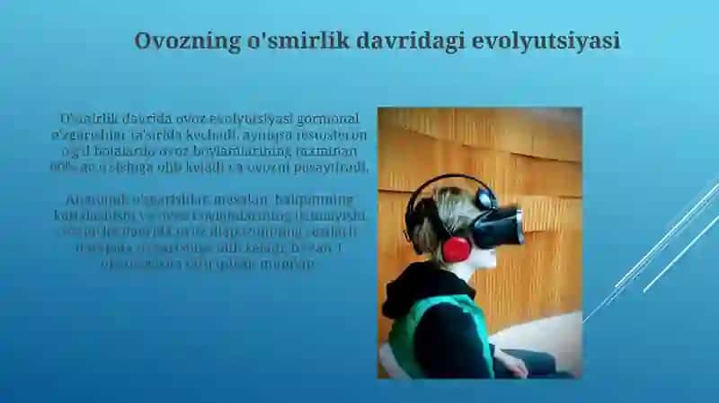 Ovozning yosh evolyusiyasi 3