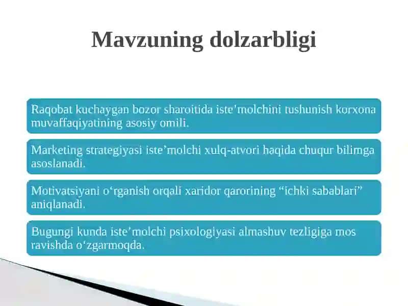 Iste’molchi xulq-atvori va motivatsion tadqiqot metodologiyasi 3