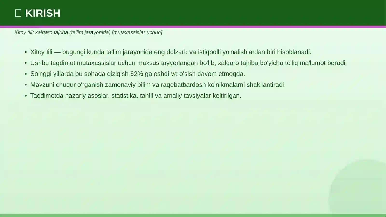 Xitoy Tili Taqdimot 3
