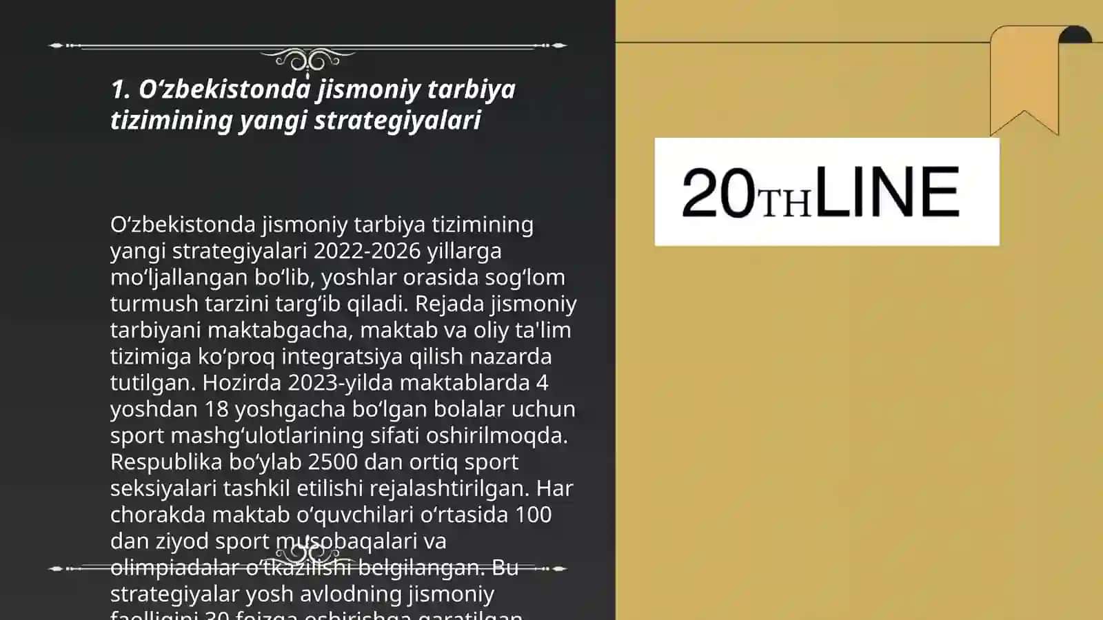 Oʻzbekiston Respublikasida jismoniy tarbiya va sportning rivojlanishi 3