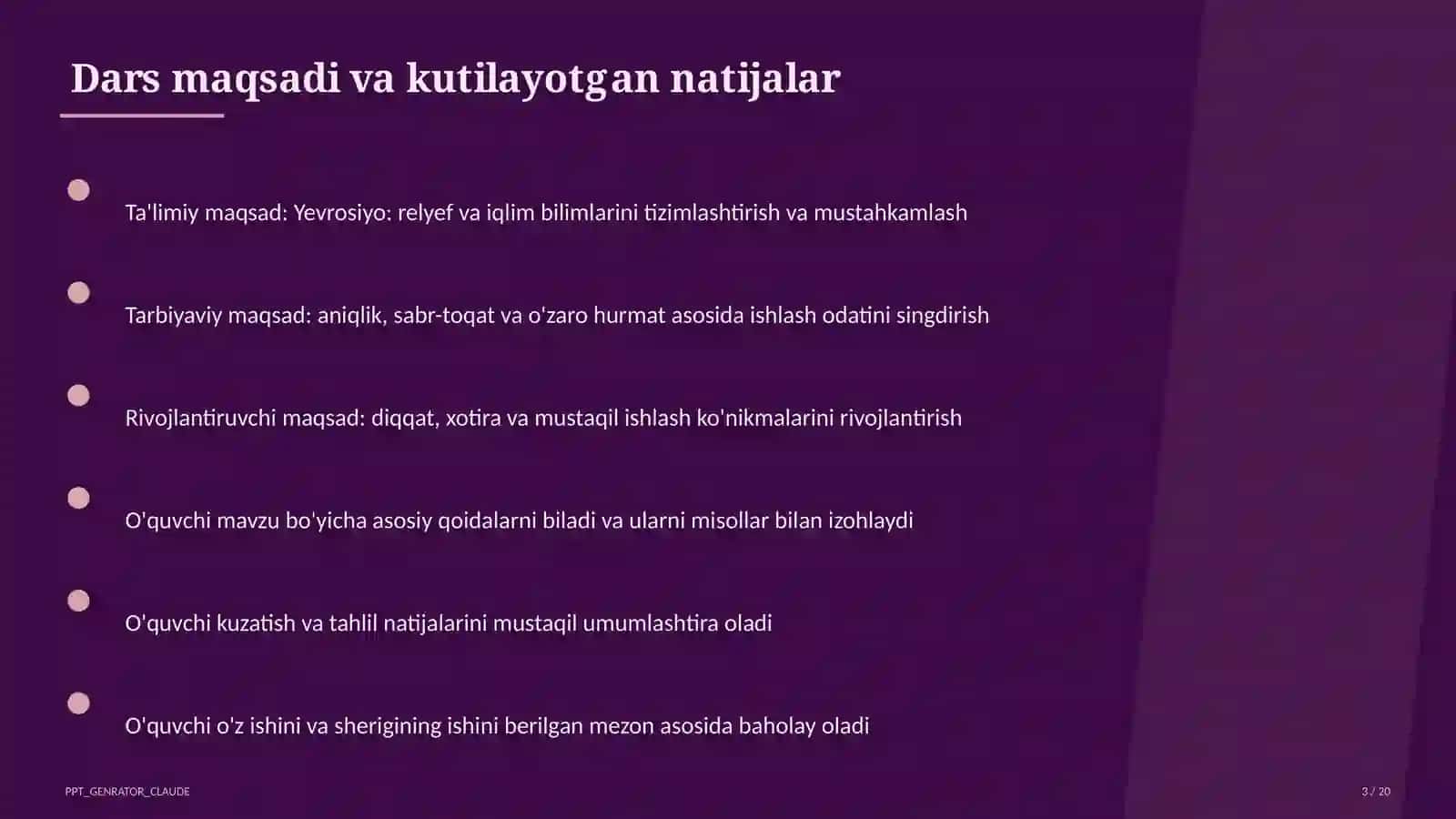 Yevrosiyo: relyef va iqlim (7-sinf) 3