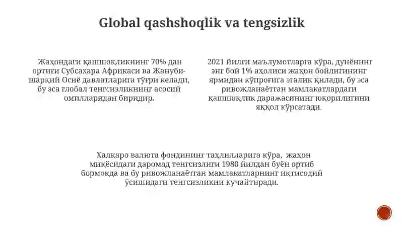 Global qashshoqlik va tengsizlik 3