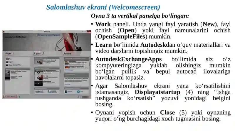 AutoCAD Dasturining Ishgatushirish 3