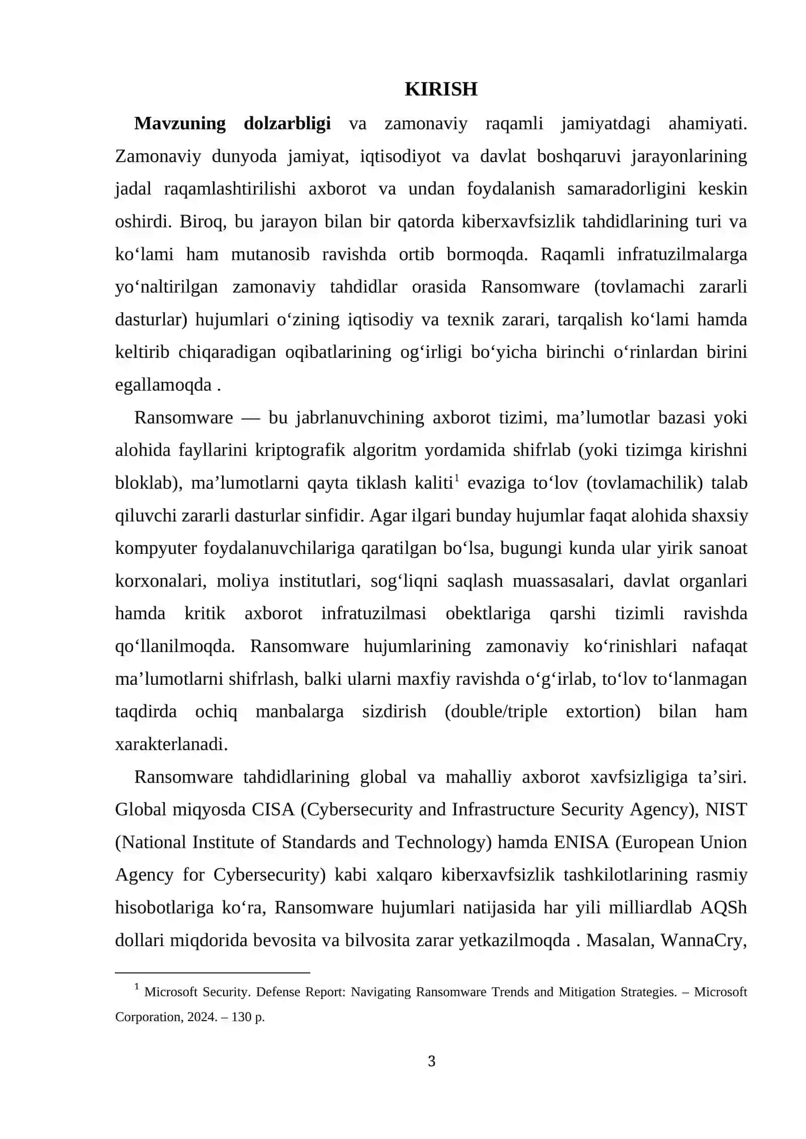 RANSOMWARE HUJUMLARI: XAVFLARI, OQIBATLARI VA HIMOYALANISH CHORALARI 3