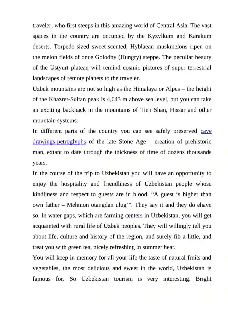 DESCRIPTION OF YOUR HOME TOWN 3