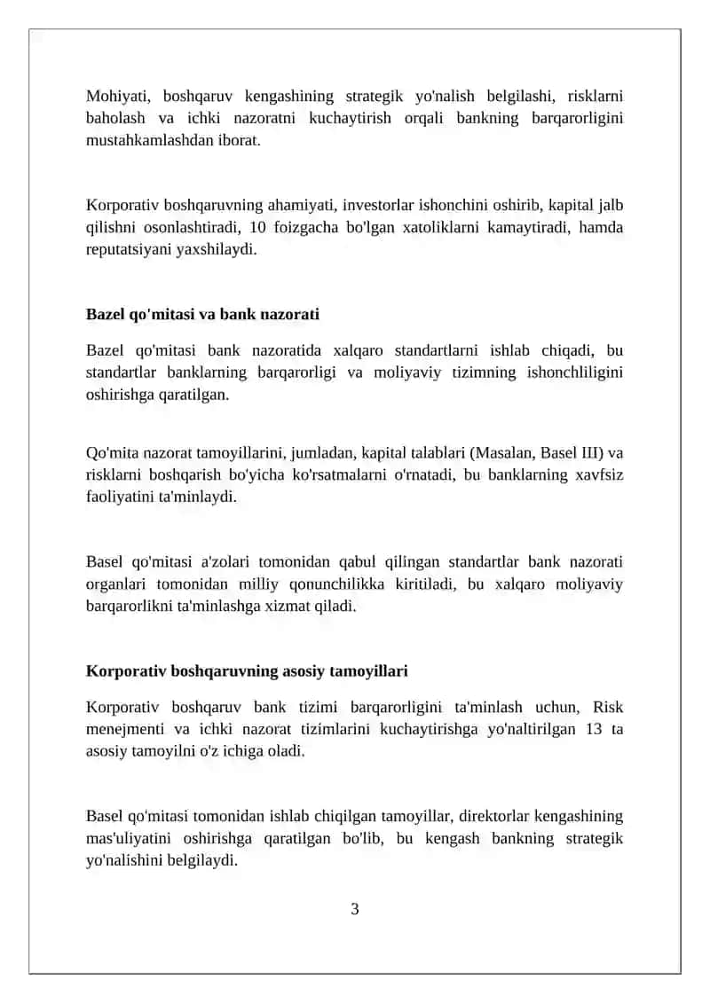 Korporativ boshqaruvning asosiy elementlari va amaliyoti 3