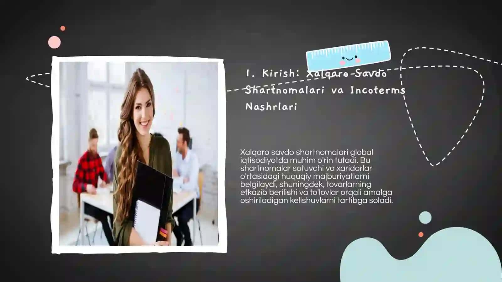 Xalqarp tavarlarni Satish shartnomalari va Incoterms shartnomasi 3