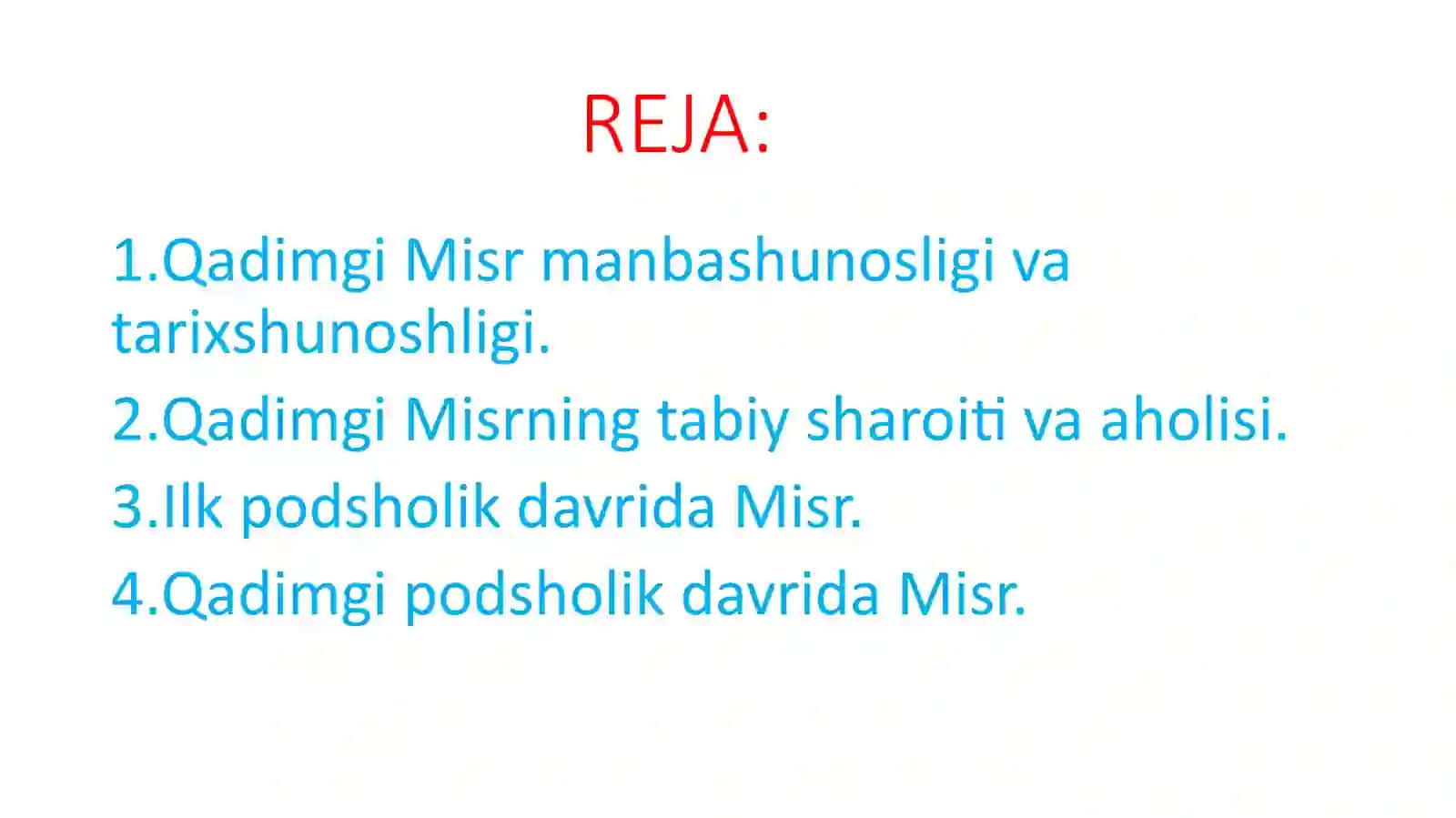 Qadimgi Misr tarixi 3