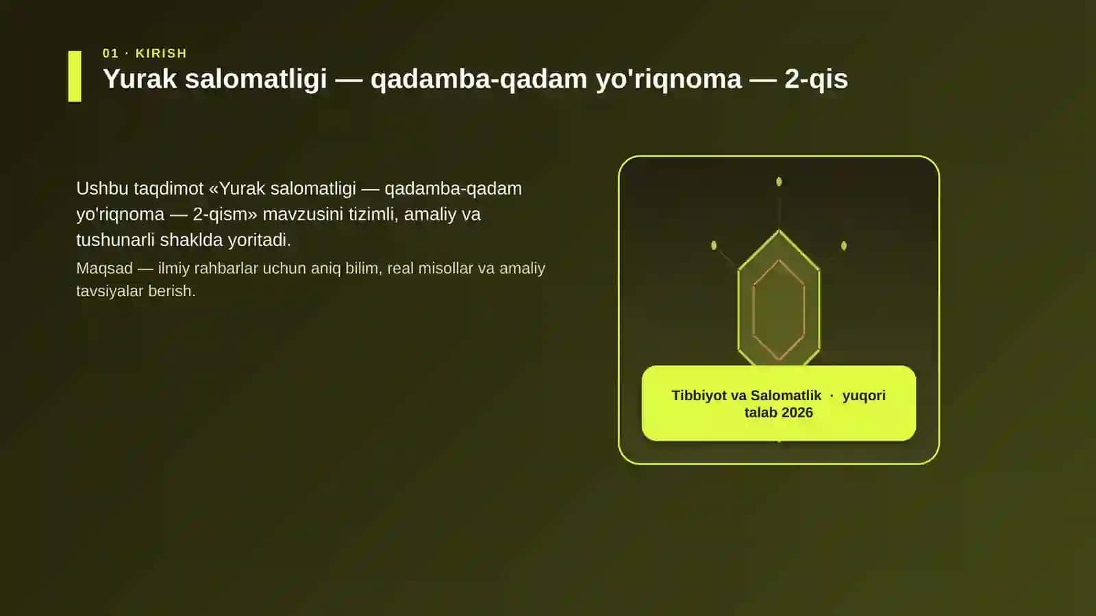Yurak salomatligi — qadamba-qadam yo'riqnoma — 2-qism 3