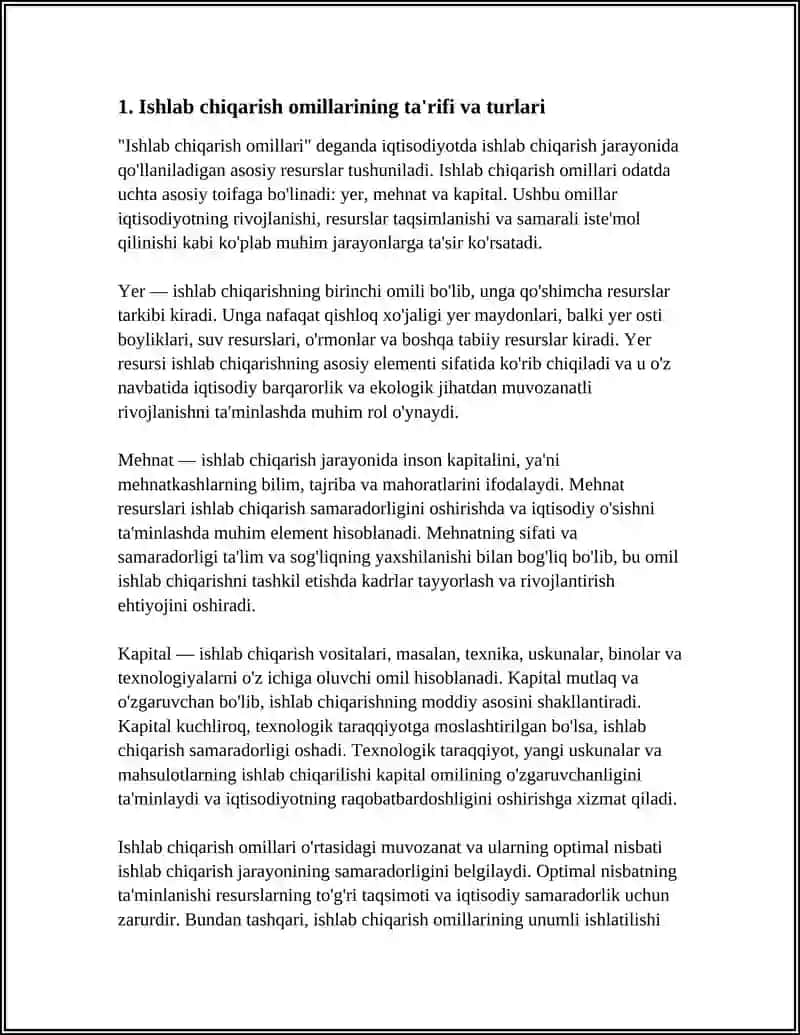 ISHLAB CHIQARISH OMILLARI 3