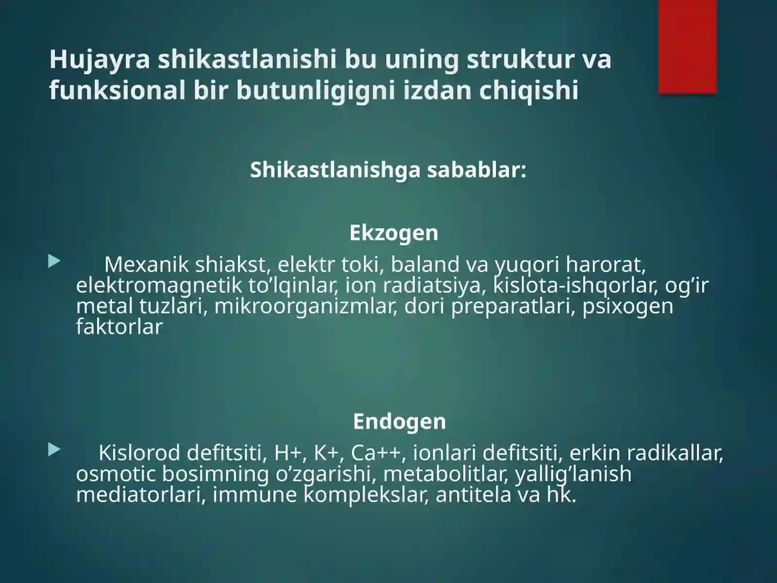 Hujayra Shikastlanishi 3