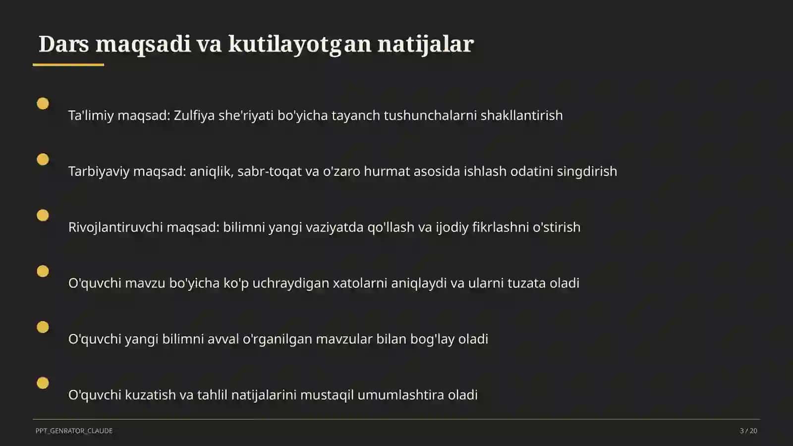 Zulfiya she'riyati (6-sinf) 3