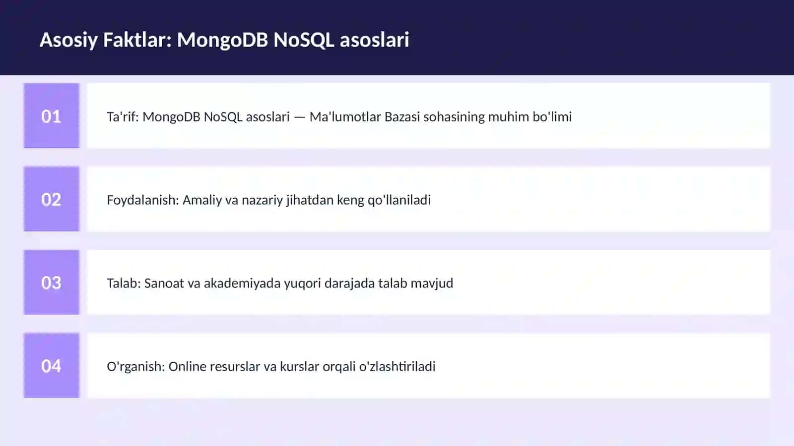 MongoDB NoSQL asoslari 3