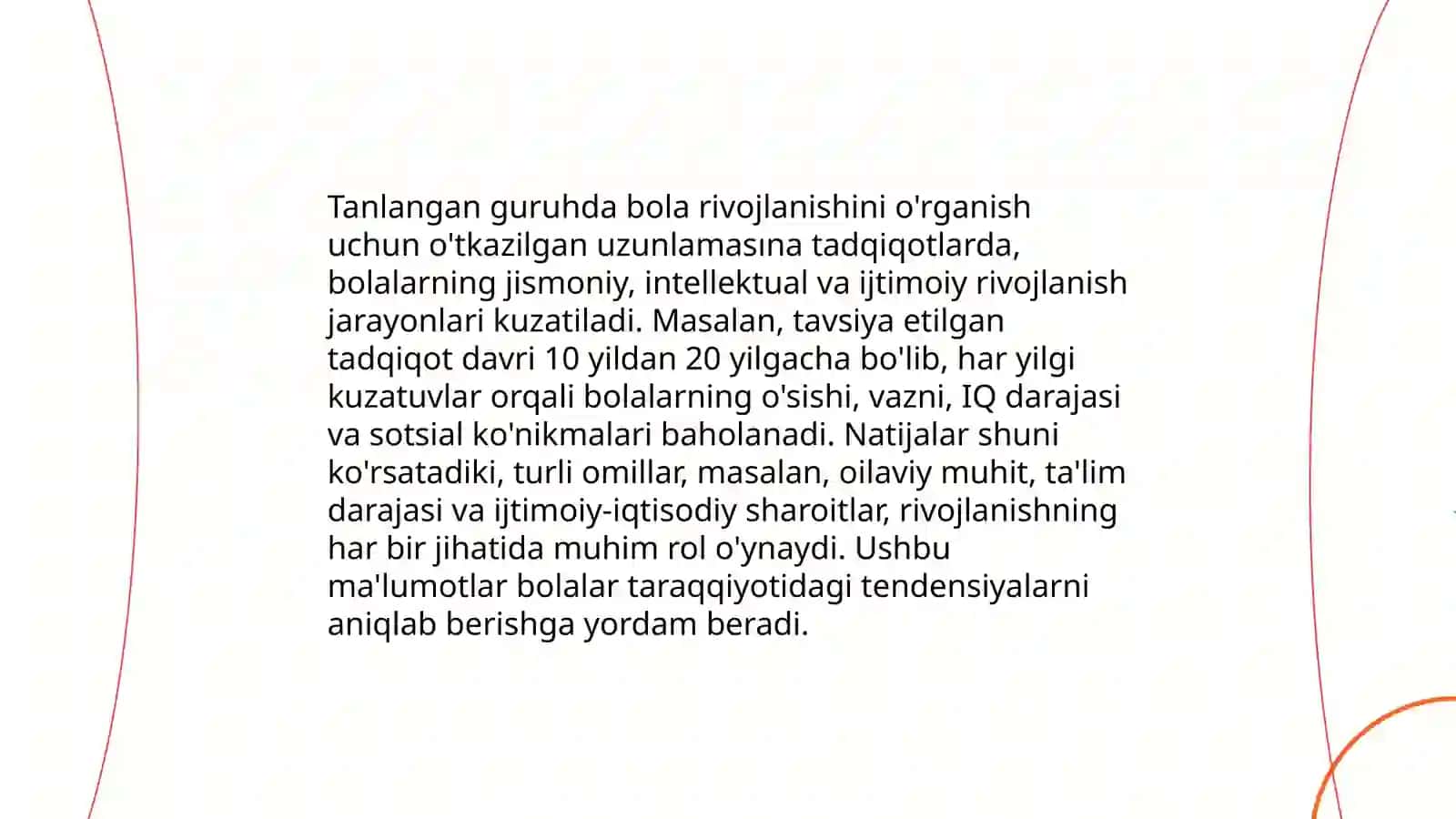 Longityud metodi orqali bola rivojlanish bosqichlari 3