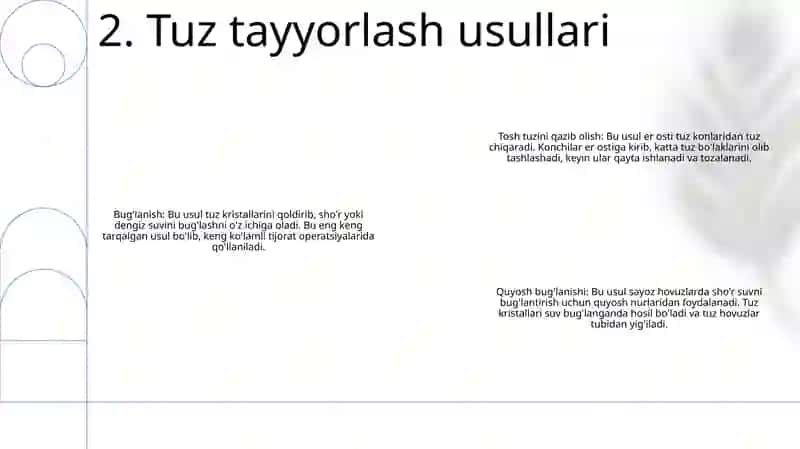 Tuzni Tayorlanishi 3