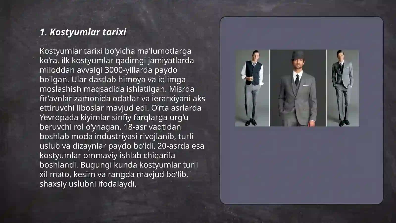Kostyumlar tarixi 3