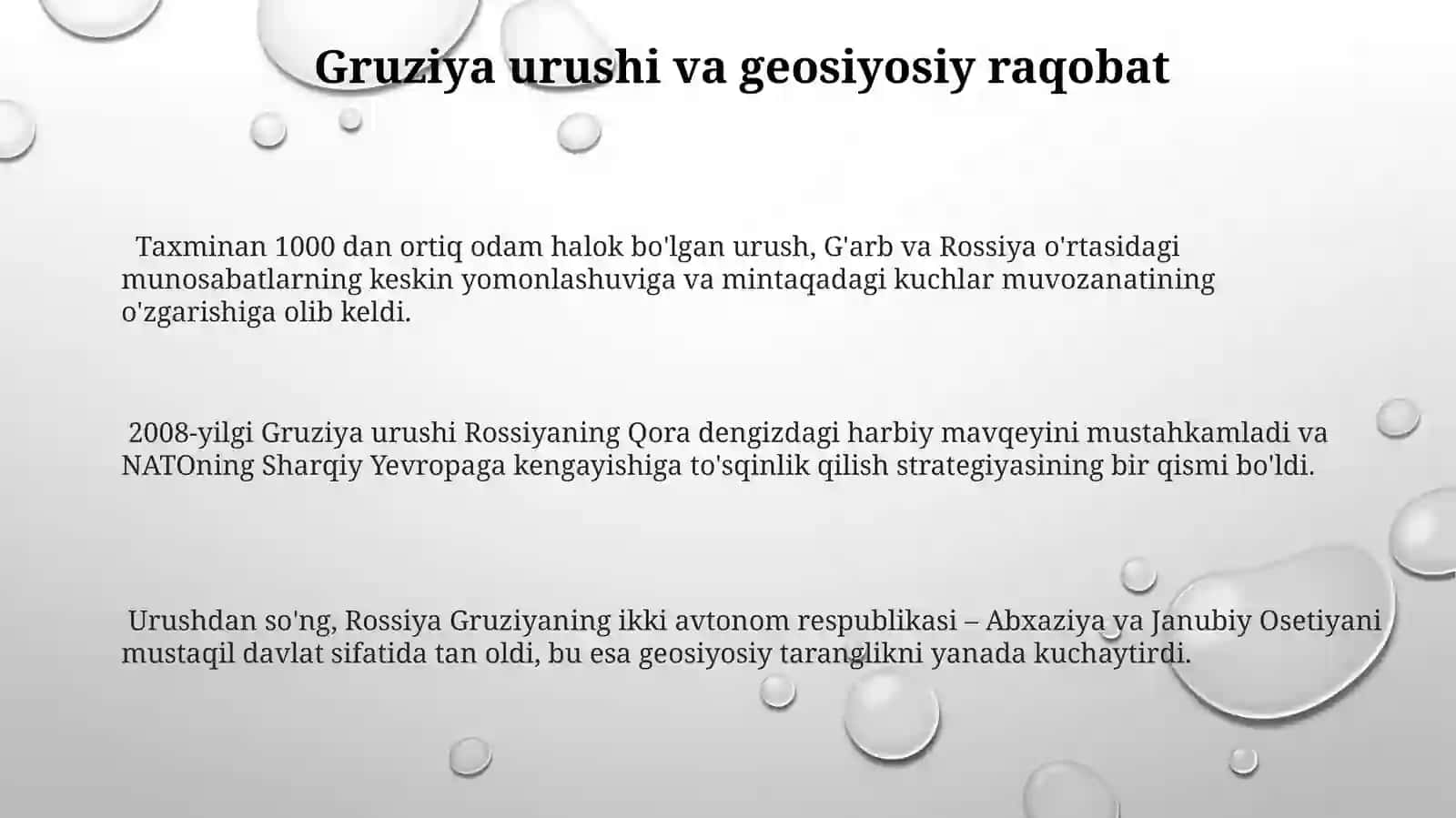 XXI asr boshlarida AQSH va Rossiya munosabatlari 3