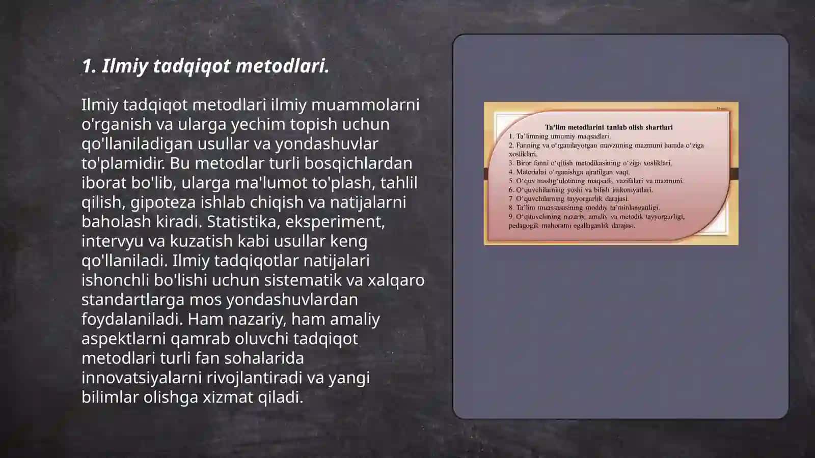 Ilmiy tadqiqot va oʻquv - uslubiy ishlar,ularning turlari. Ilmiy ishlar turlarining oʻziga xos xususiyatlari 3