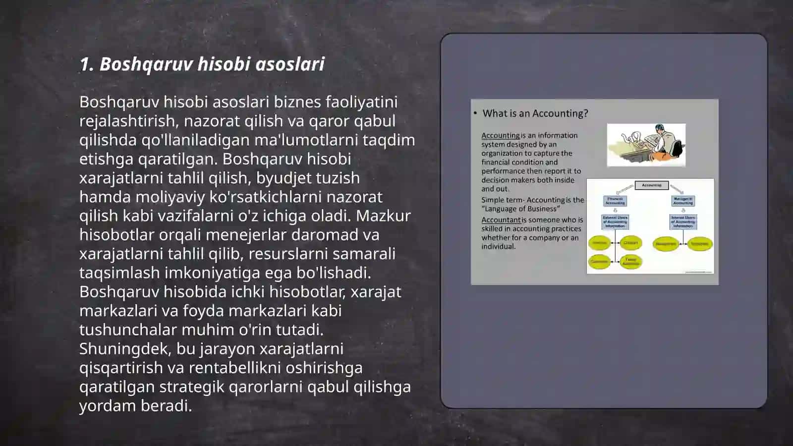 Boshqaruv hisobini shakllanishi va muammolari 3