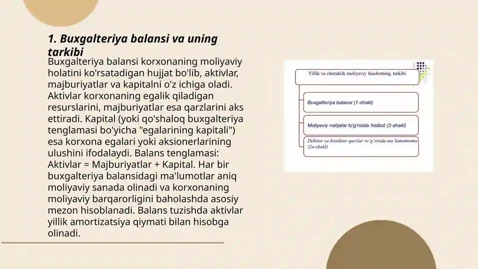 Buxgalteriya balansi va moliyaviy barqarorlik tahlili 3
