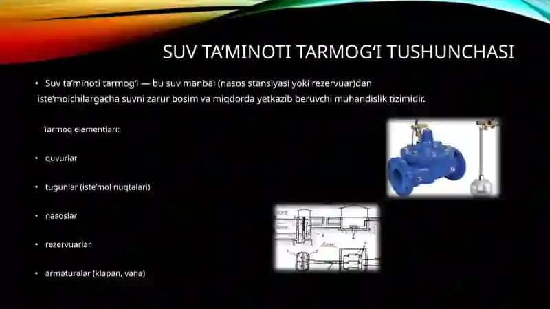 Suv ta’minoti tarmoqlarini hisoblashning zamonaviy nazariy asoslari 3