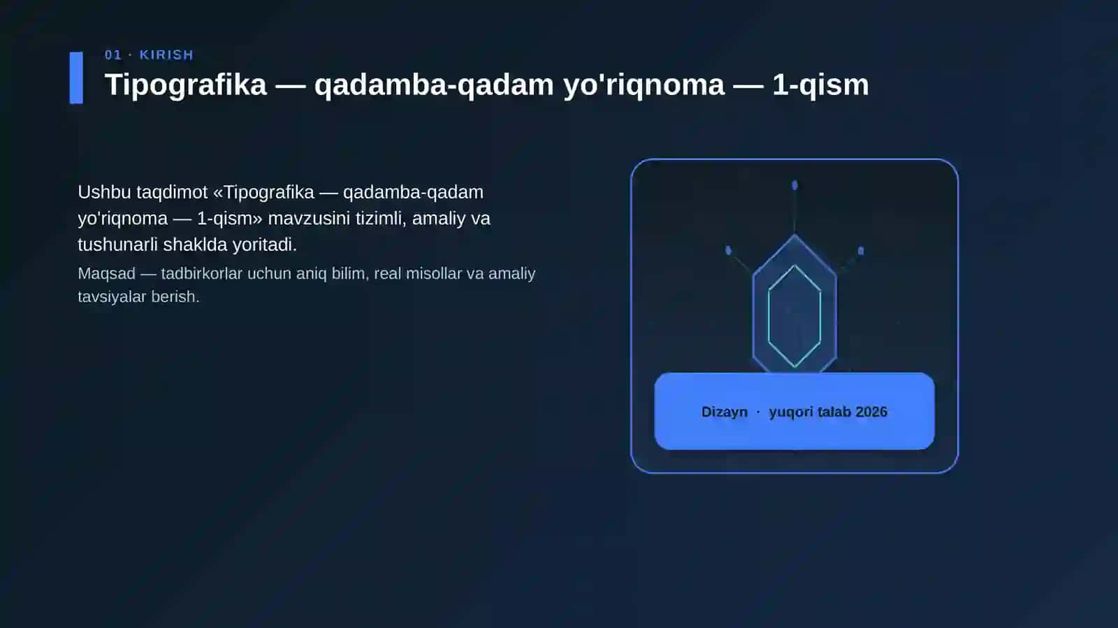 Tipografika — qadamba-qadam yo'riqnoma — 1-qism 3