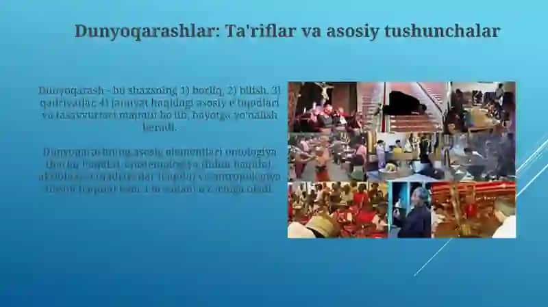Dunyo qarash turlari 3