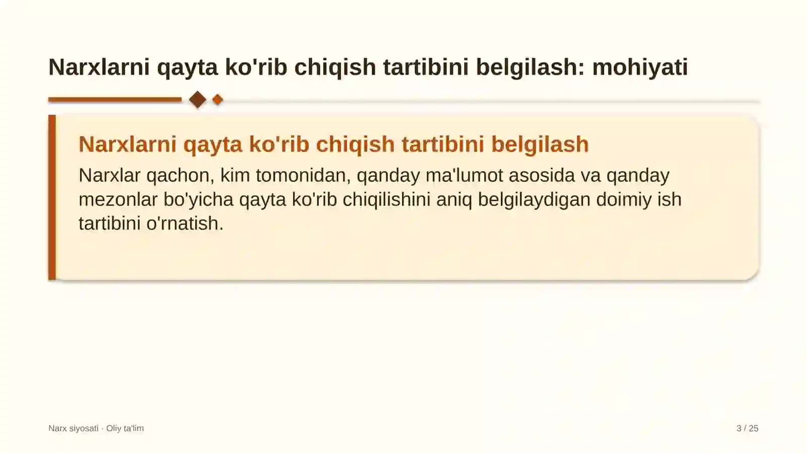 oilaviy poliklinikalarda narxlarni qayta ko'rib chiqish tartibini belgilash 6707 3
