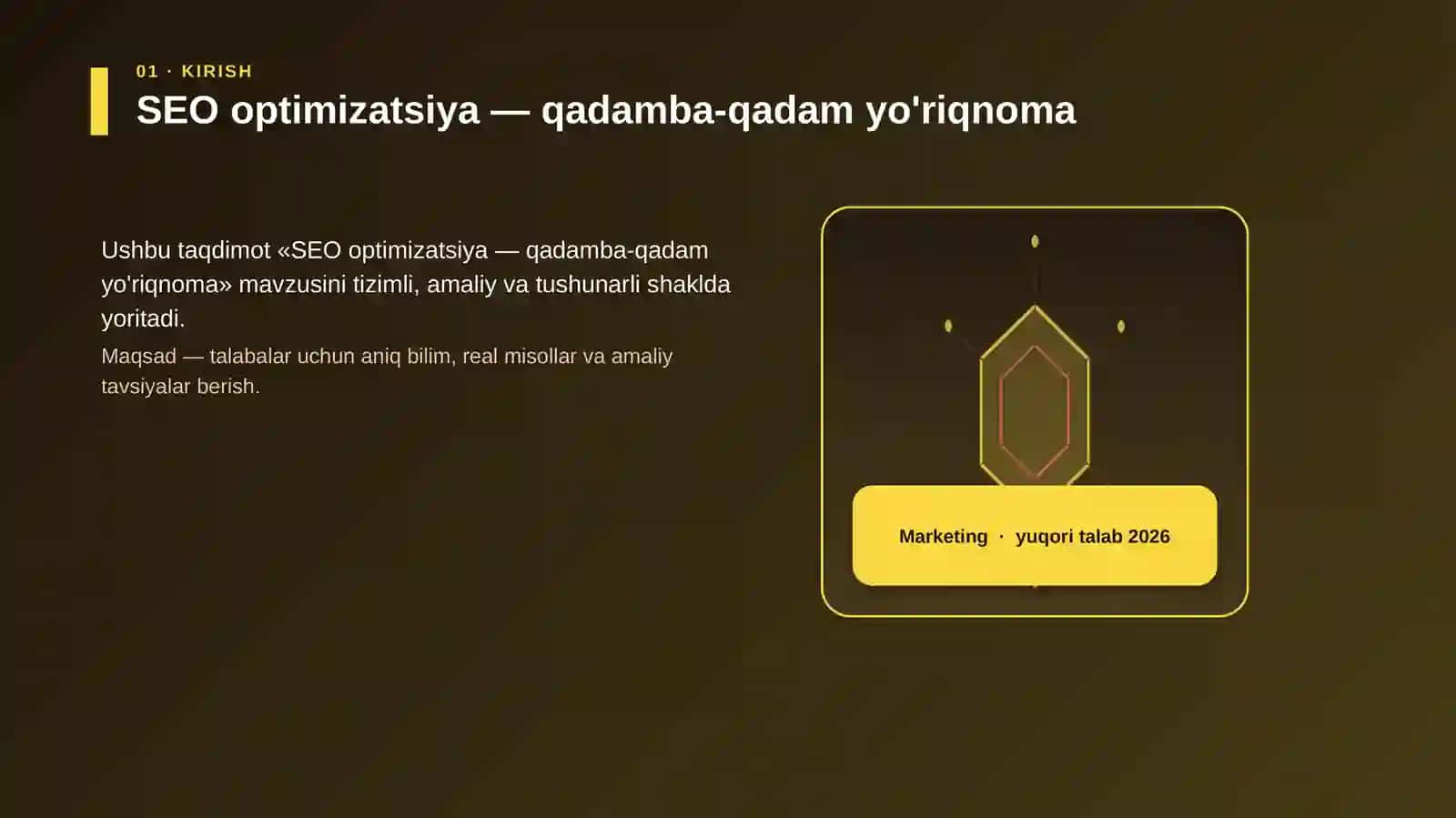SEO optimizatsiya — qadamba-qadam yo'riqnoma 3