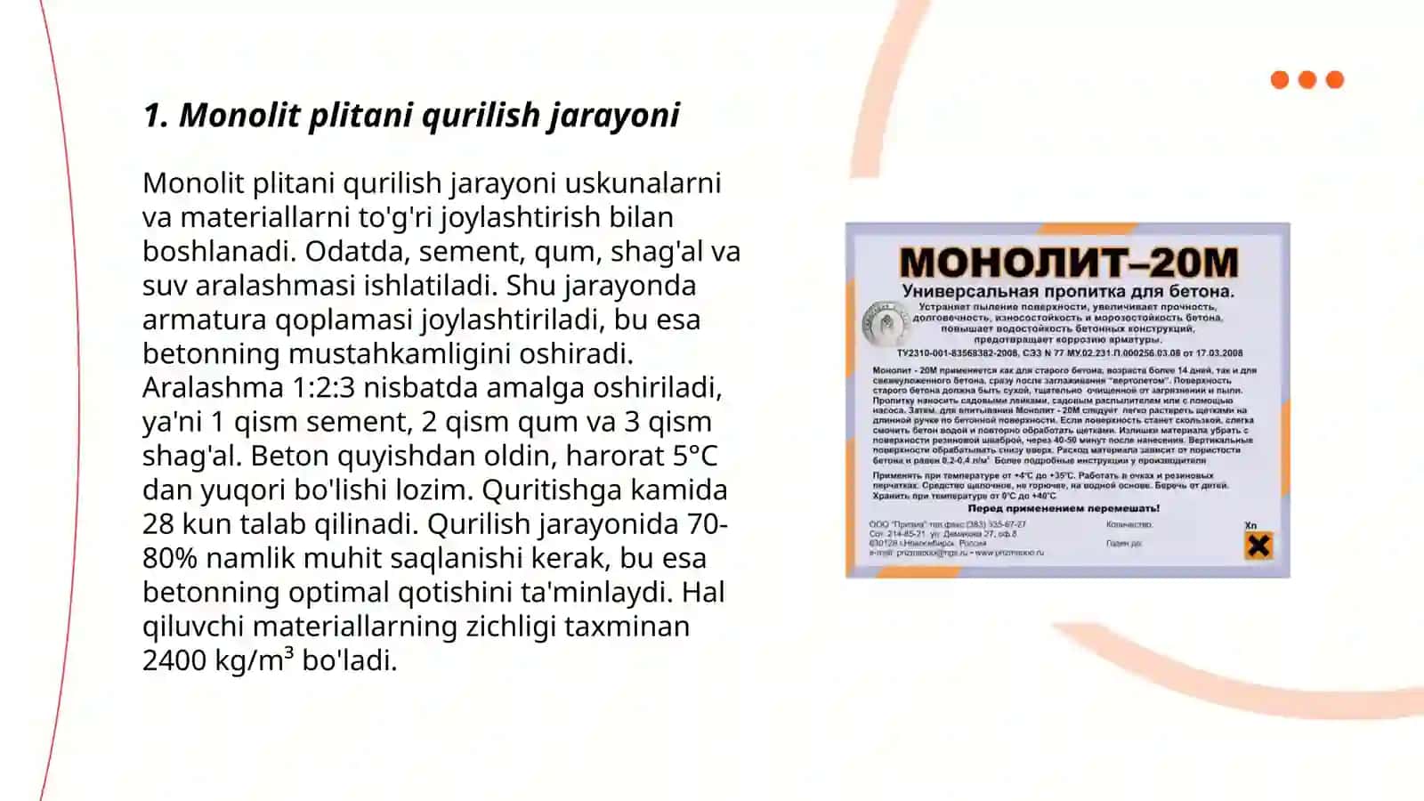 Monolit plitani qurish texnologiyasi 3