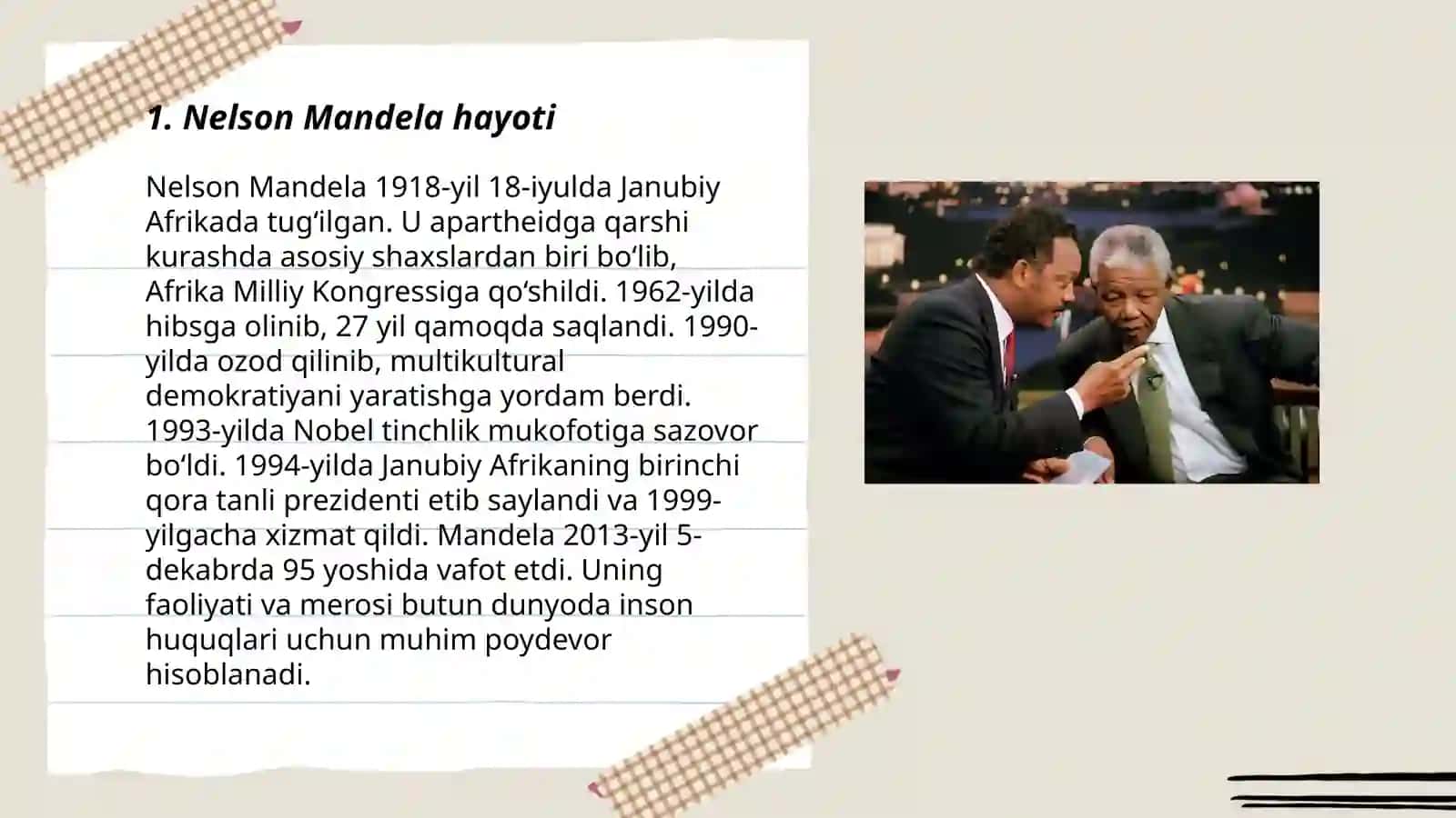 Nelson Mandela hayoti 3