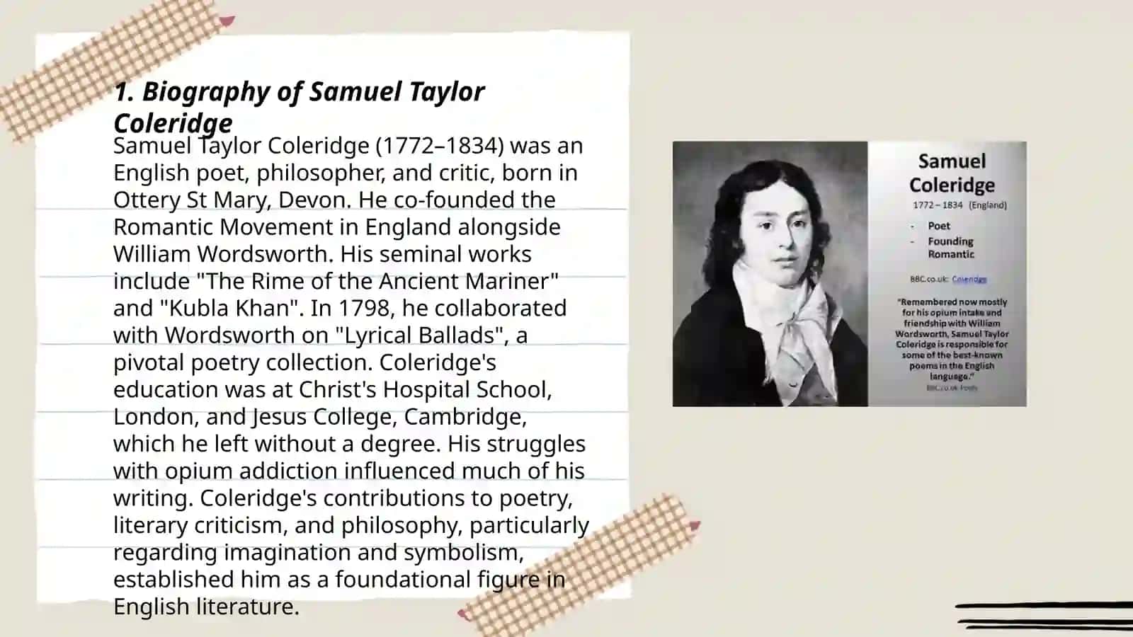 Samuel Taylor Coleridge 3
