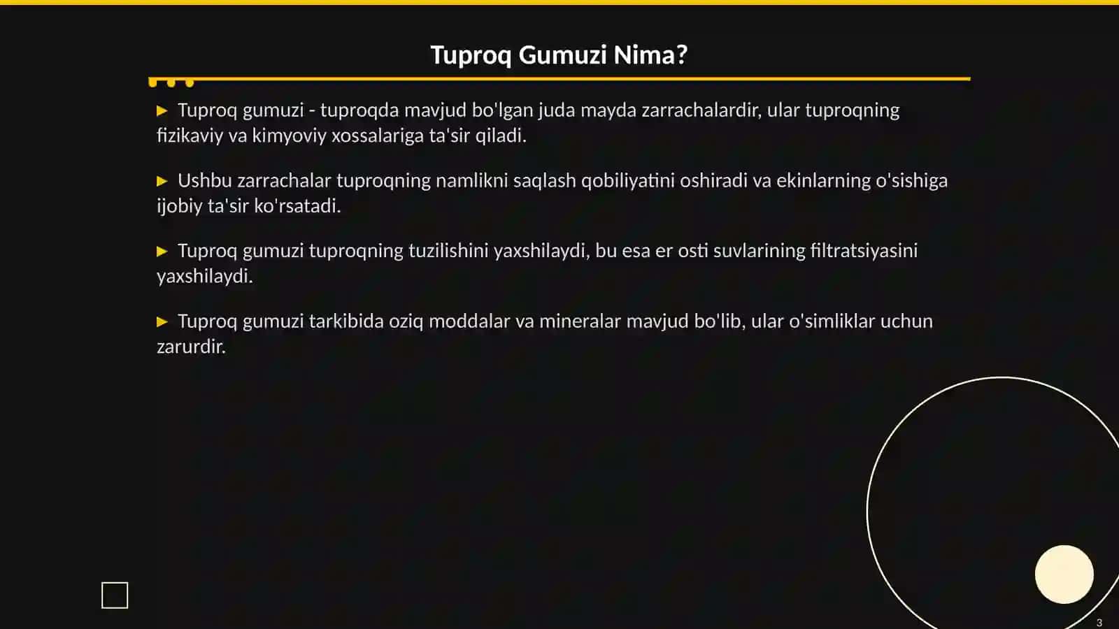 Tuproq Gumuzi: Kelib Chiqishi va Xossalari 3