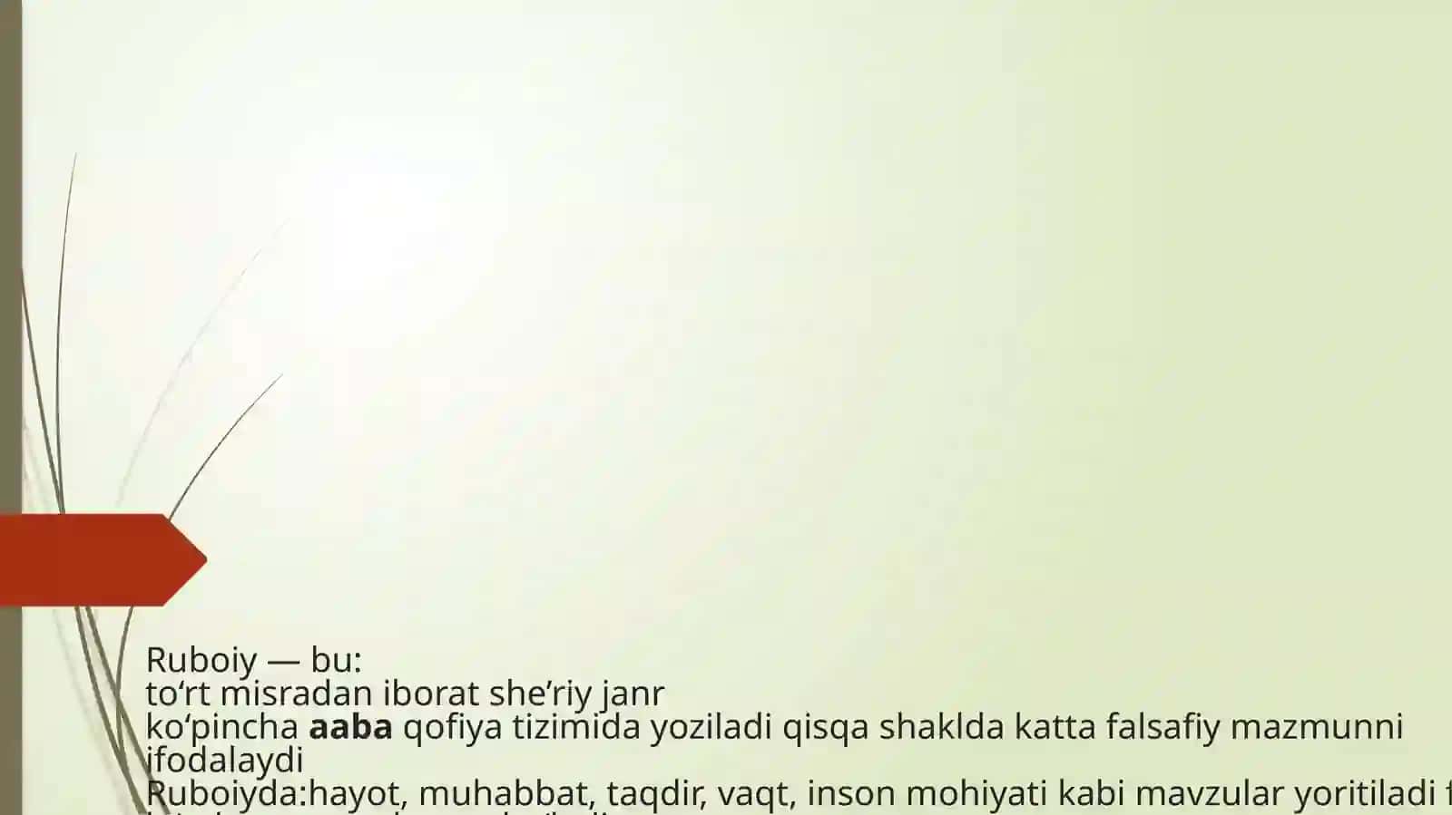 Ruboiyvaznlari.Ruboiyvazniningahramshajarasi.Rajazbahri 3